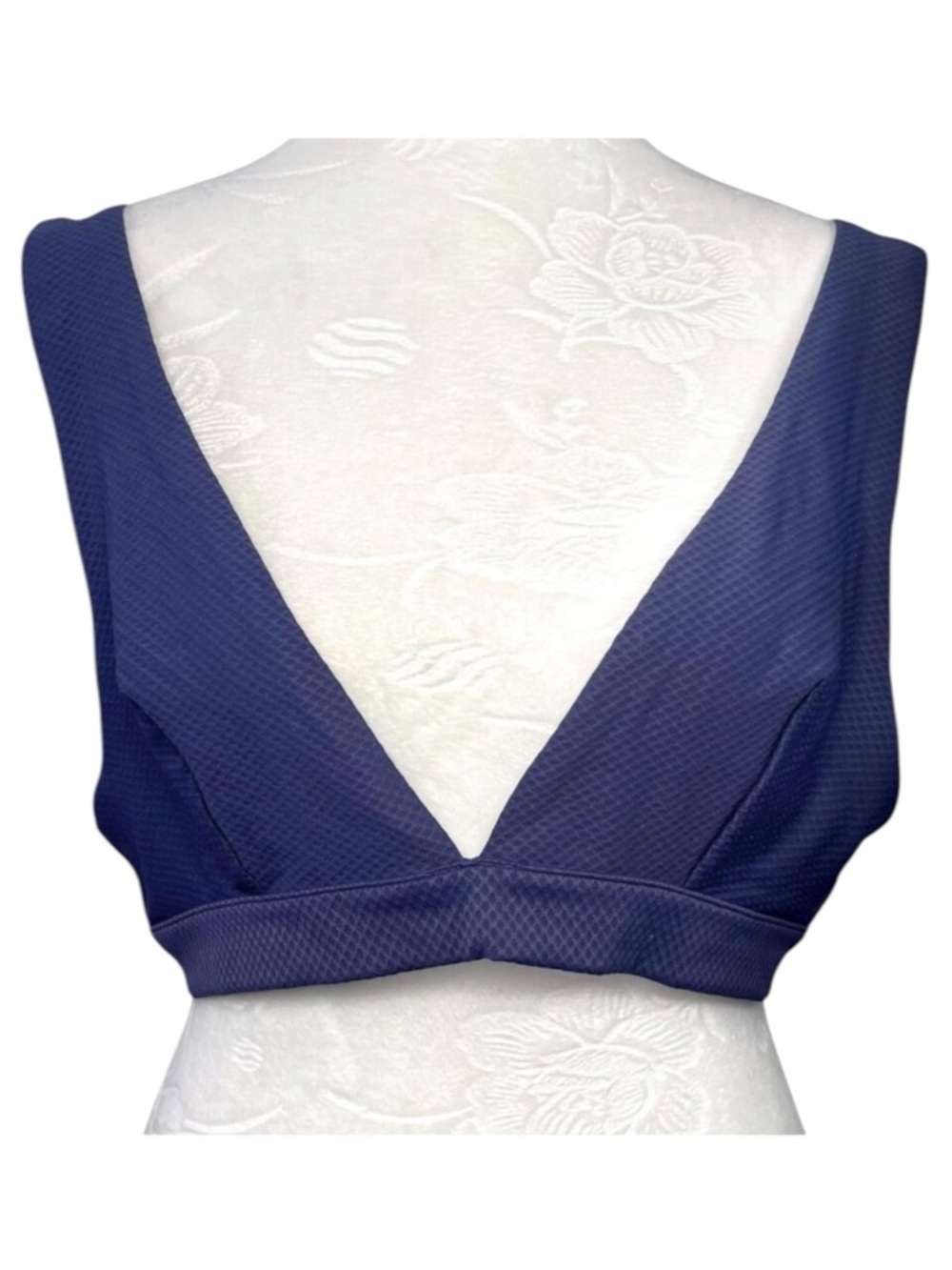 & Other Stories Navy Bikini Top Blue Swim Size 10